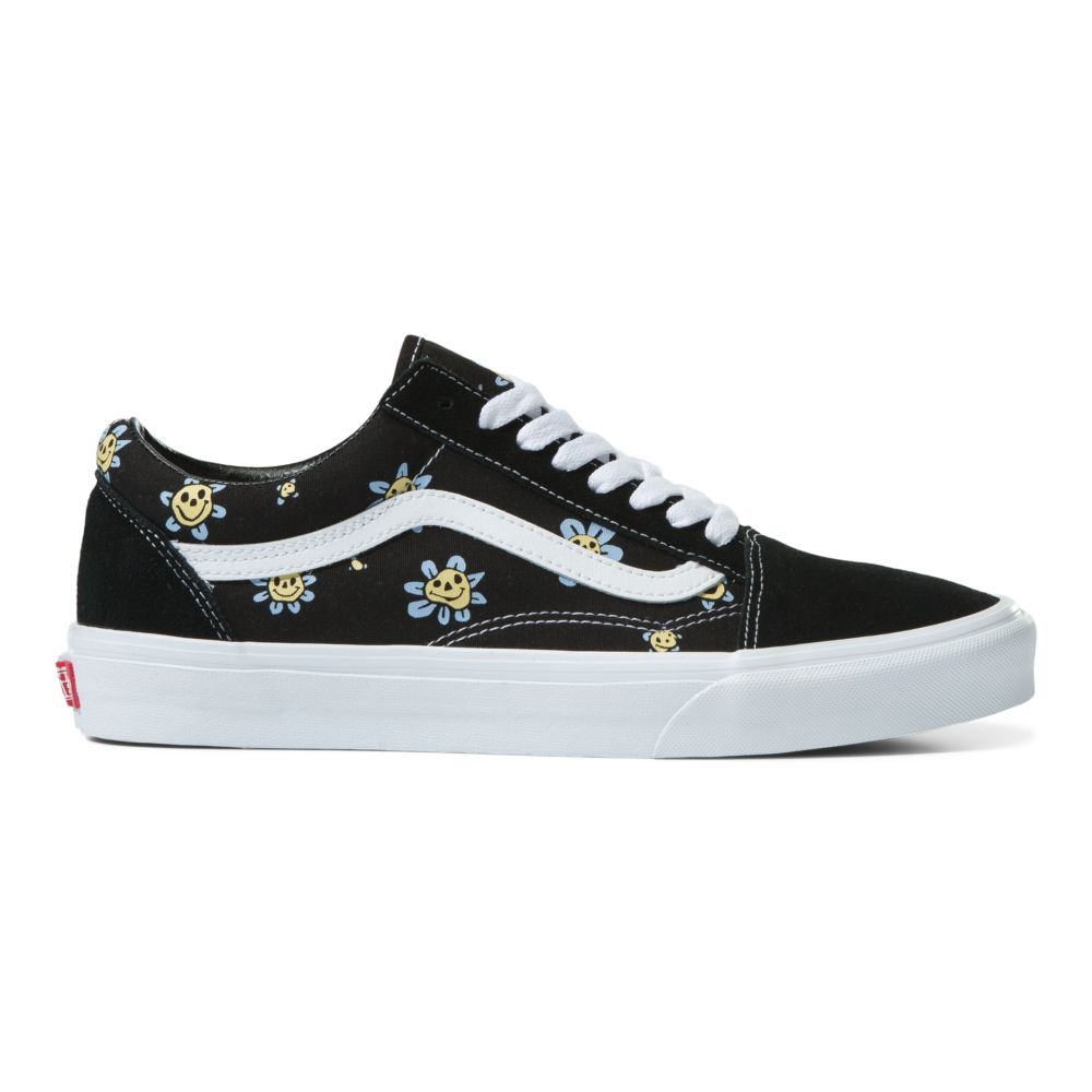 Vans Old Skool Classic Dam Svarta Gula | 25964QEPX