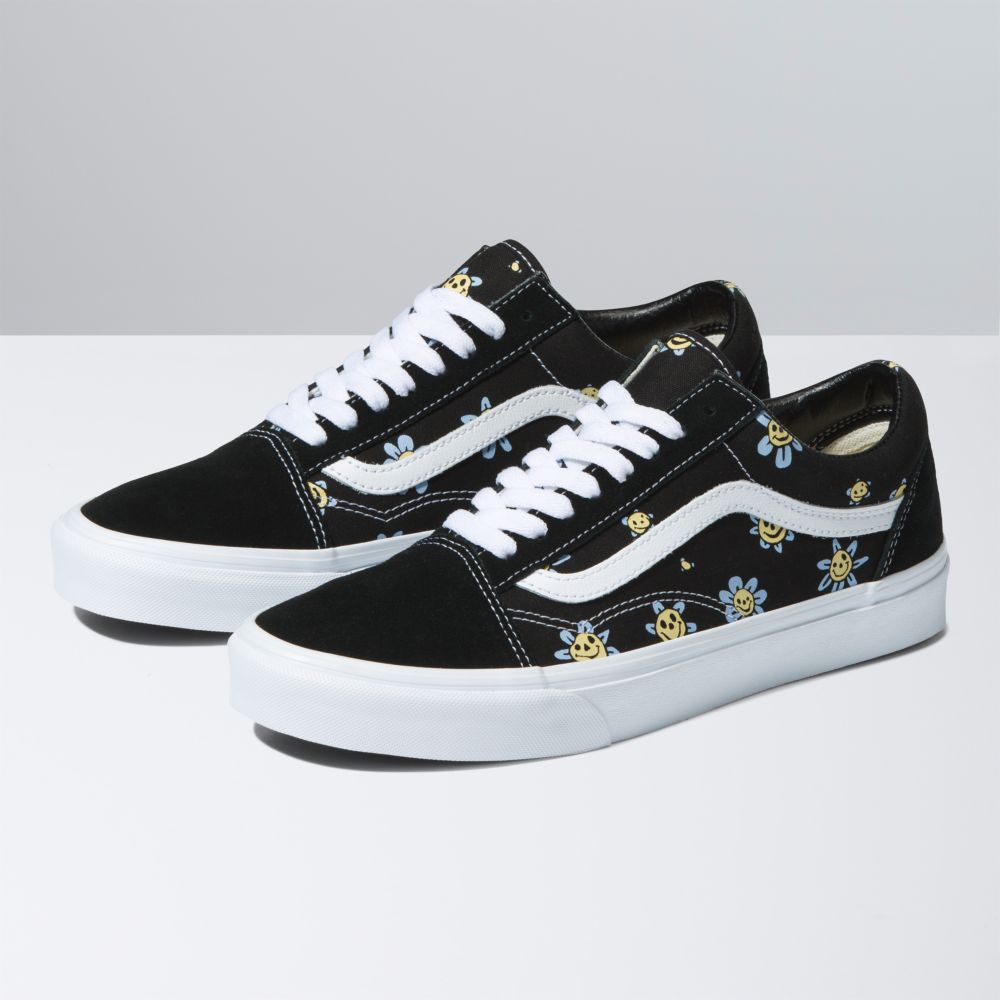 Vans Old Skool Classic Dam Svarta Gula | 25964QEPX