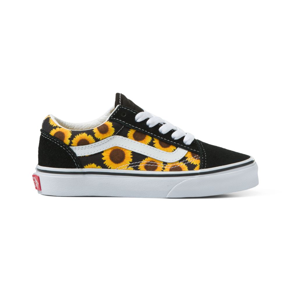 Vans Old Skool Classic Dam Svarta Gula | 73658FCQW