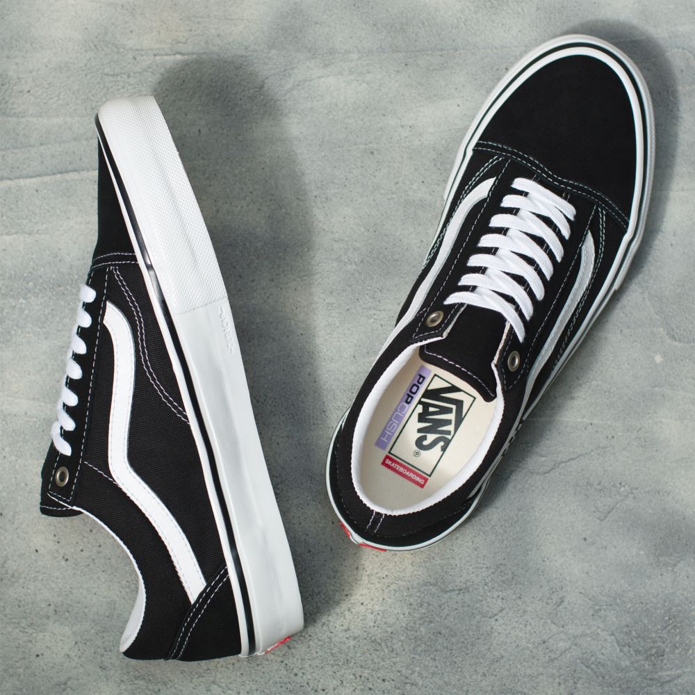 Vans Old Skool Classic Dam Svarta Vita | 16804FUNG