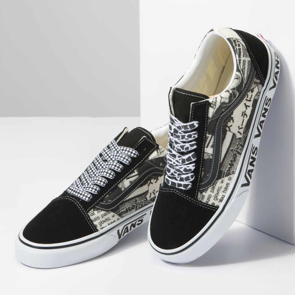 Vans Old Skool Classic Dam Svarta Vita | 69283CKOQ