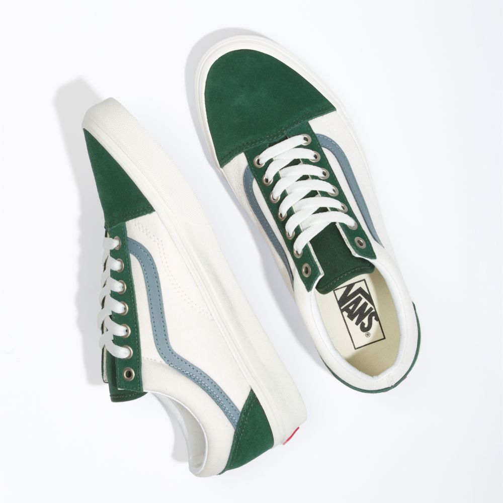 Vans Old Skool Classic Herr Blå Gröna | 08352HFTK