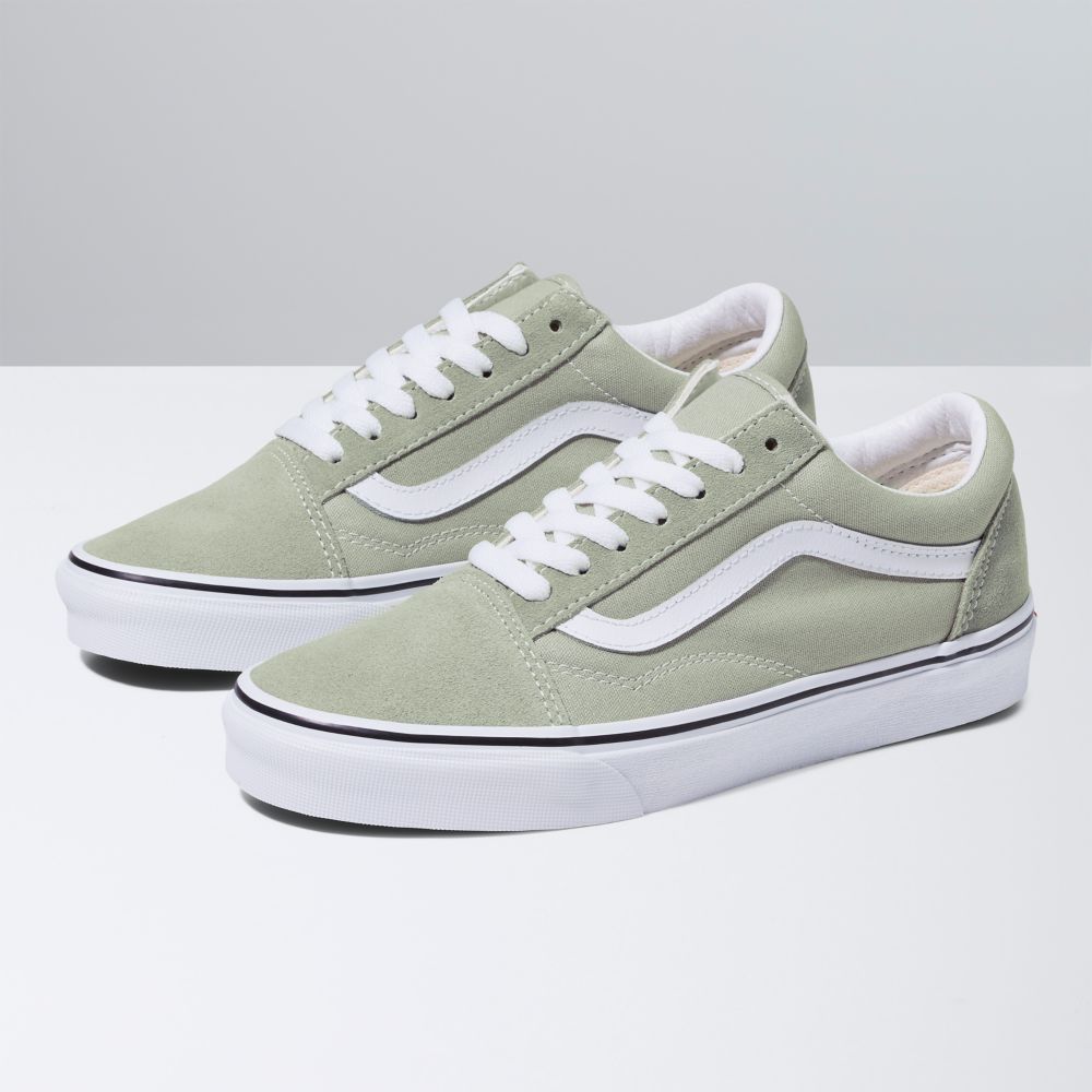 Vans Old Skool Classic Herr Olivgröna Vita | 29874NXIV