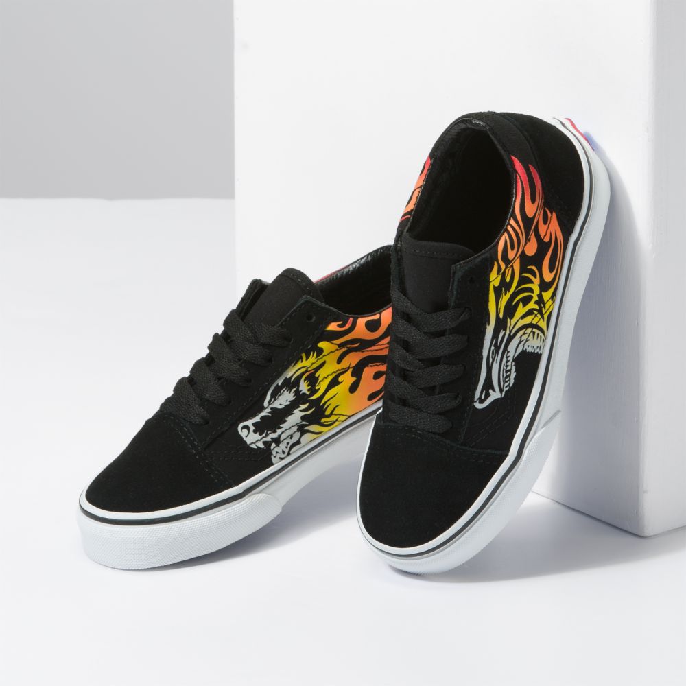 Vans Old Skool Classic Herr Röda Svarta | 35297NLAW