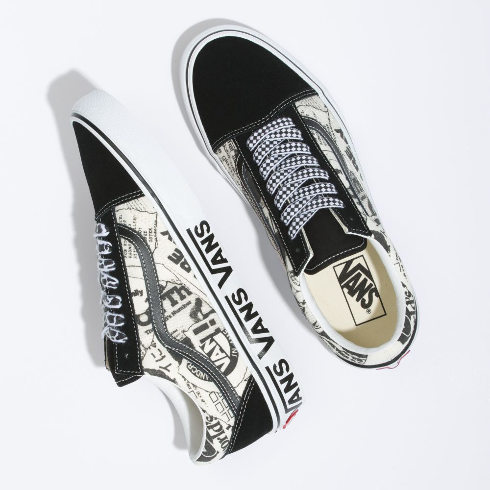 Vans Old Skool Classic Herr Svarta Vita | 35760KPSC