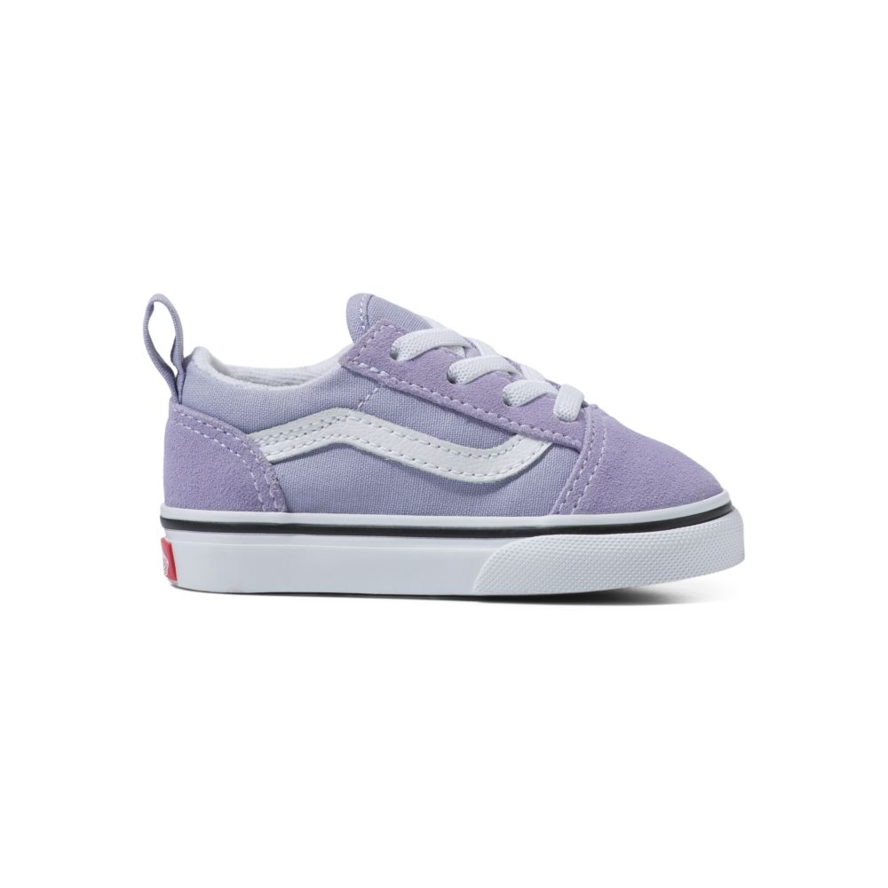 Vans Old Skool Elastic Spets Classic Barn Lavendel Vita | 73946FEJA