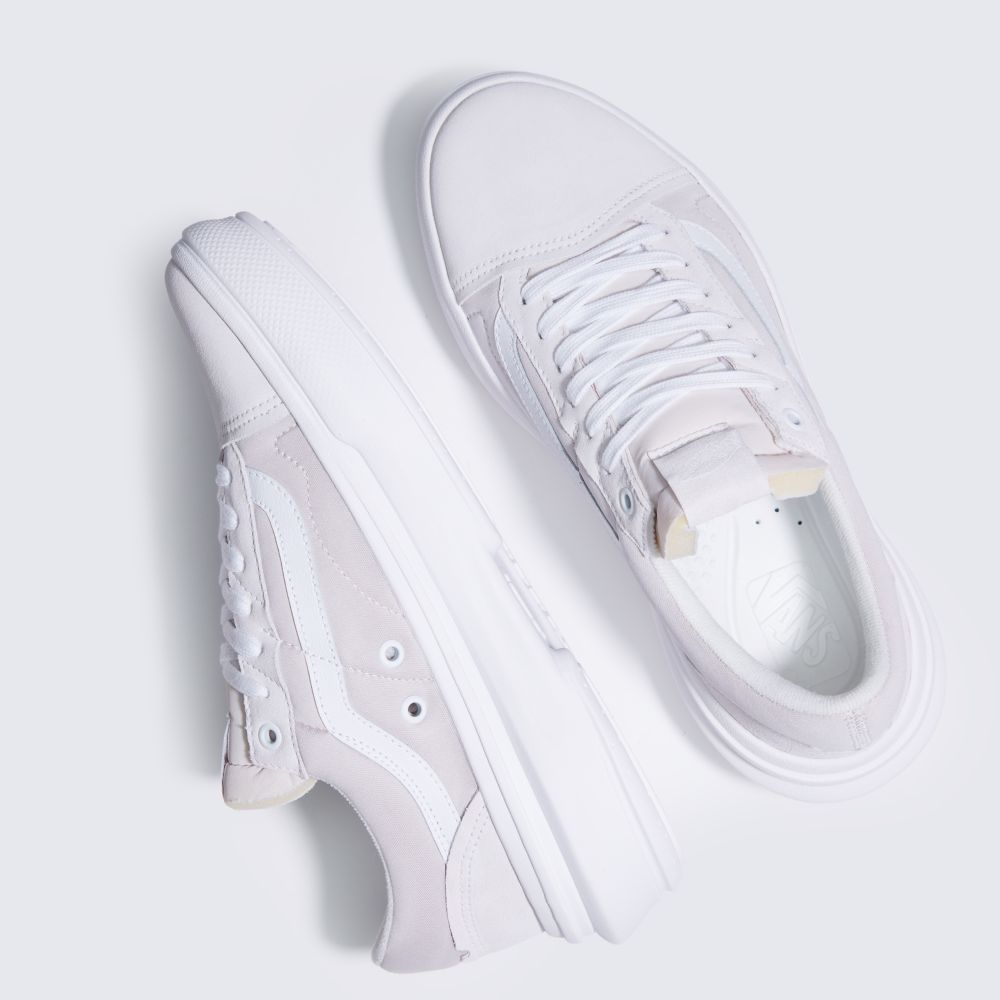 Vans Old Skool Overt CC Classic Dam Ljusgrå Vita | 14326HTGU