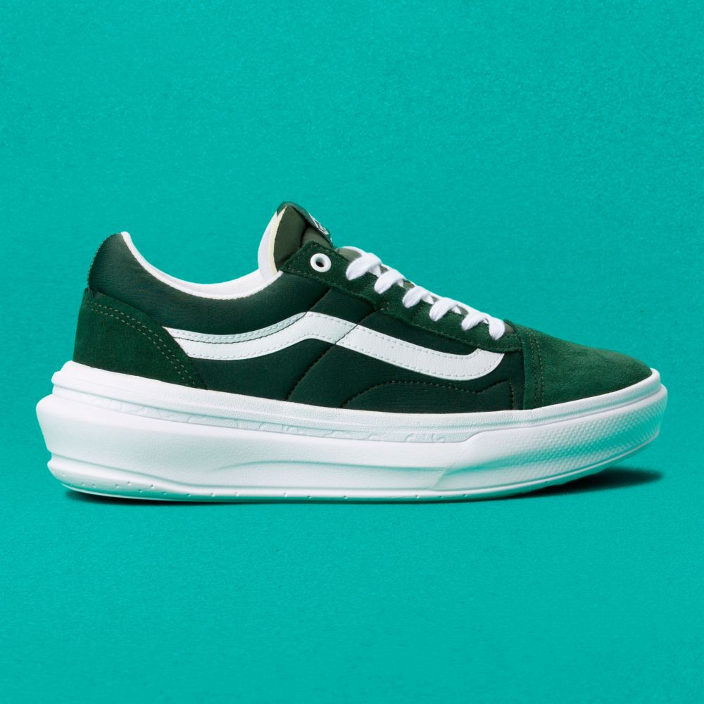 Vans Old Skool Overt CC Classic Dam Mörkgröna Vita | 23546MBAC