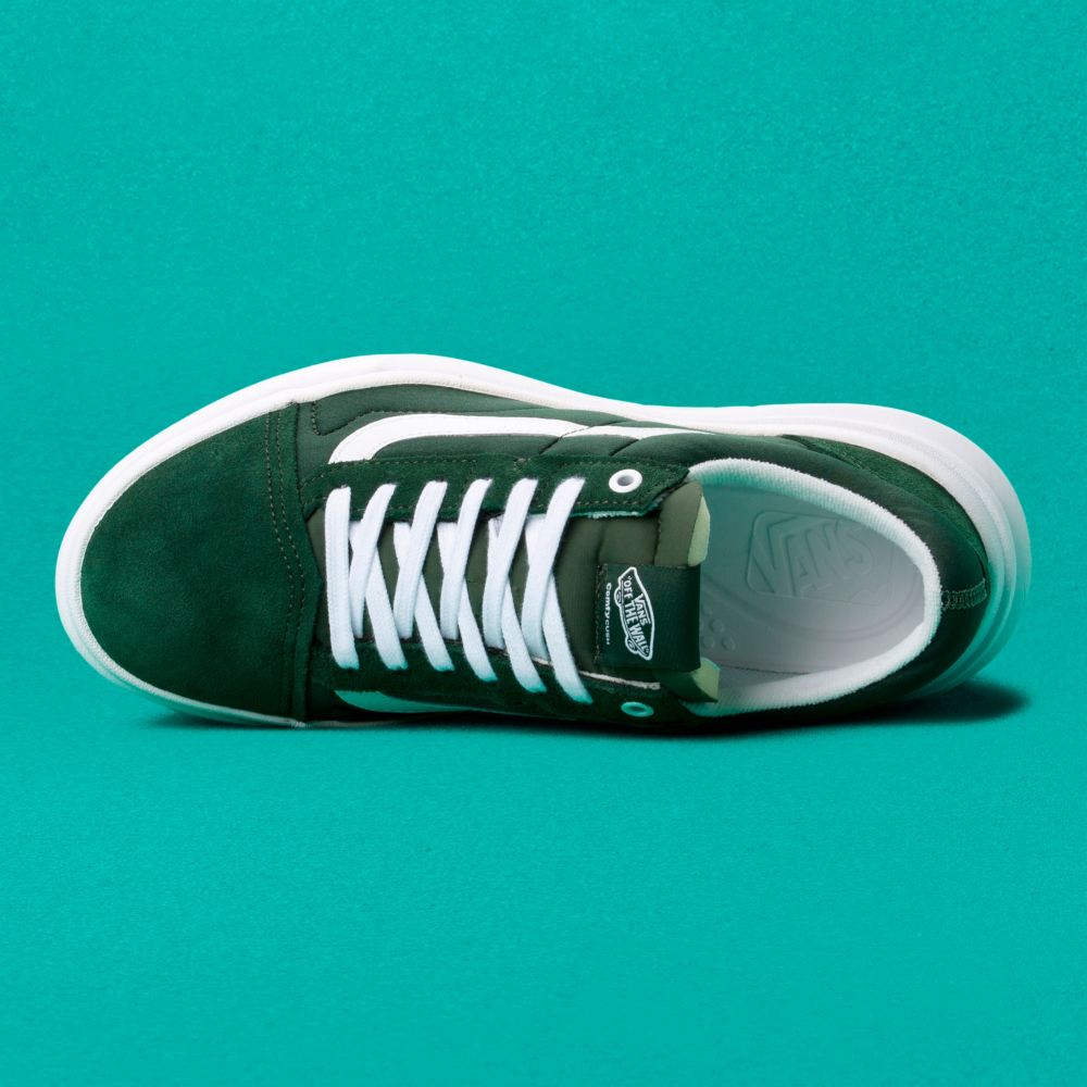 Vans Old Skool Overt CC Classic Dam Mörkgröna Vita | 23546MBAC