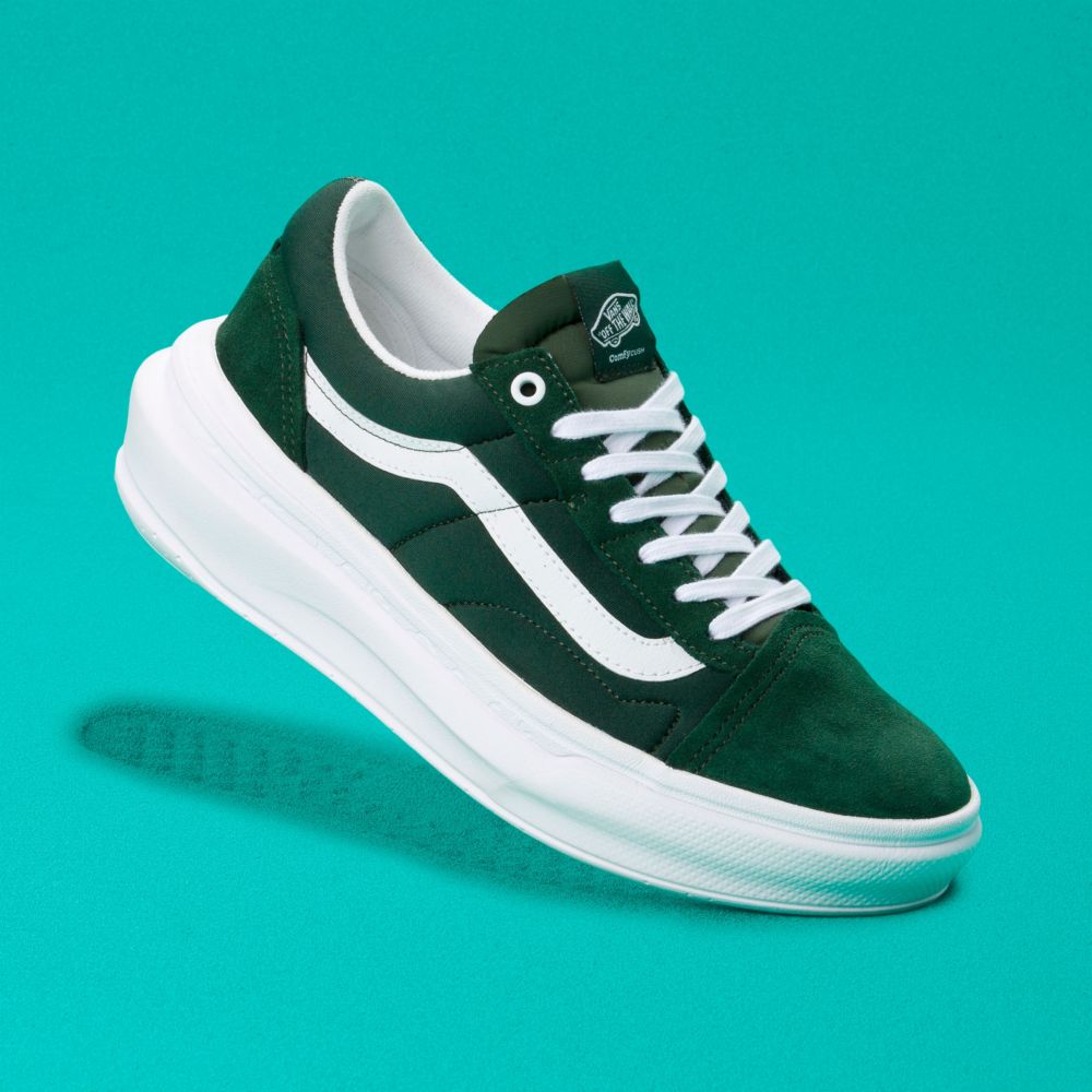 Vans Old Skool Overt CC Classic Dam Mörkgröna Vita | 23546MBAC