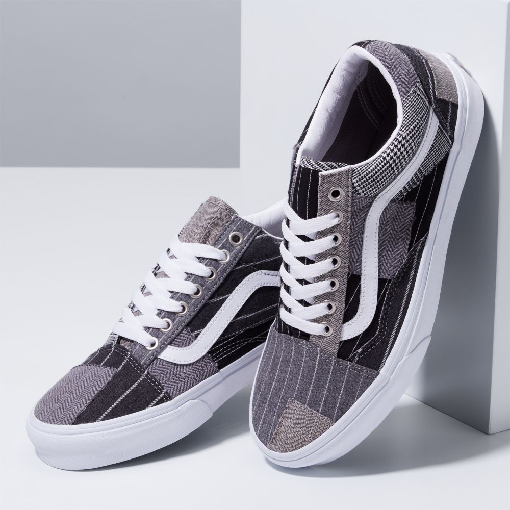 Vans Old Skool Patchwork Classic Dam Grå | 76258ABEW