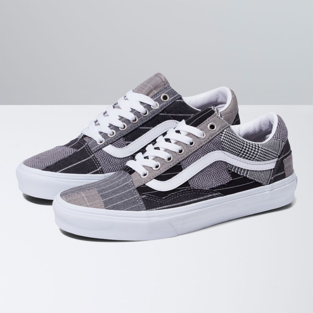 Vans Old Skool Patchwork Classic Herr Grå | 84153GWHM