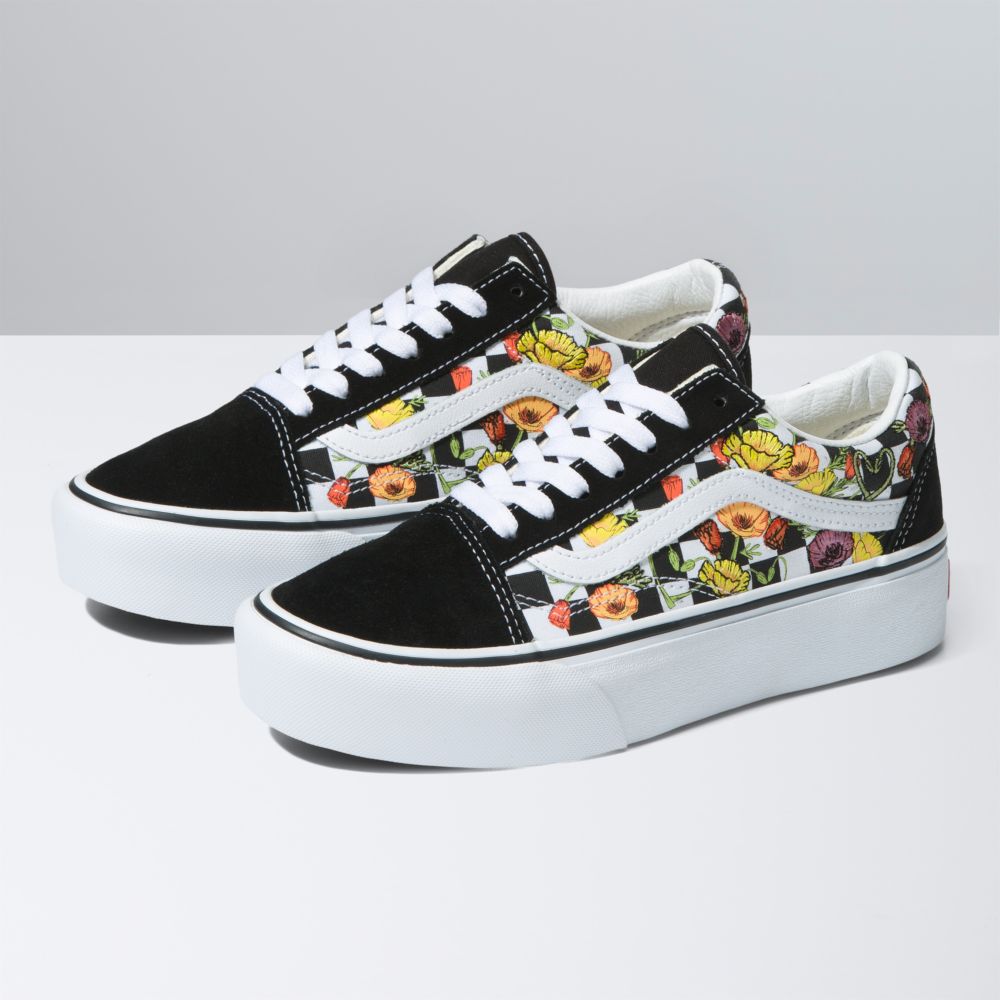 Vans Old Skool Platform Classic Dam Svarta Olika Färger | 38405UATG