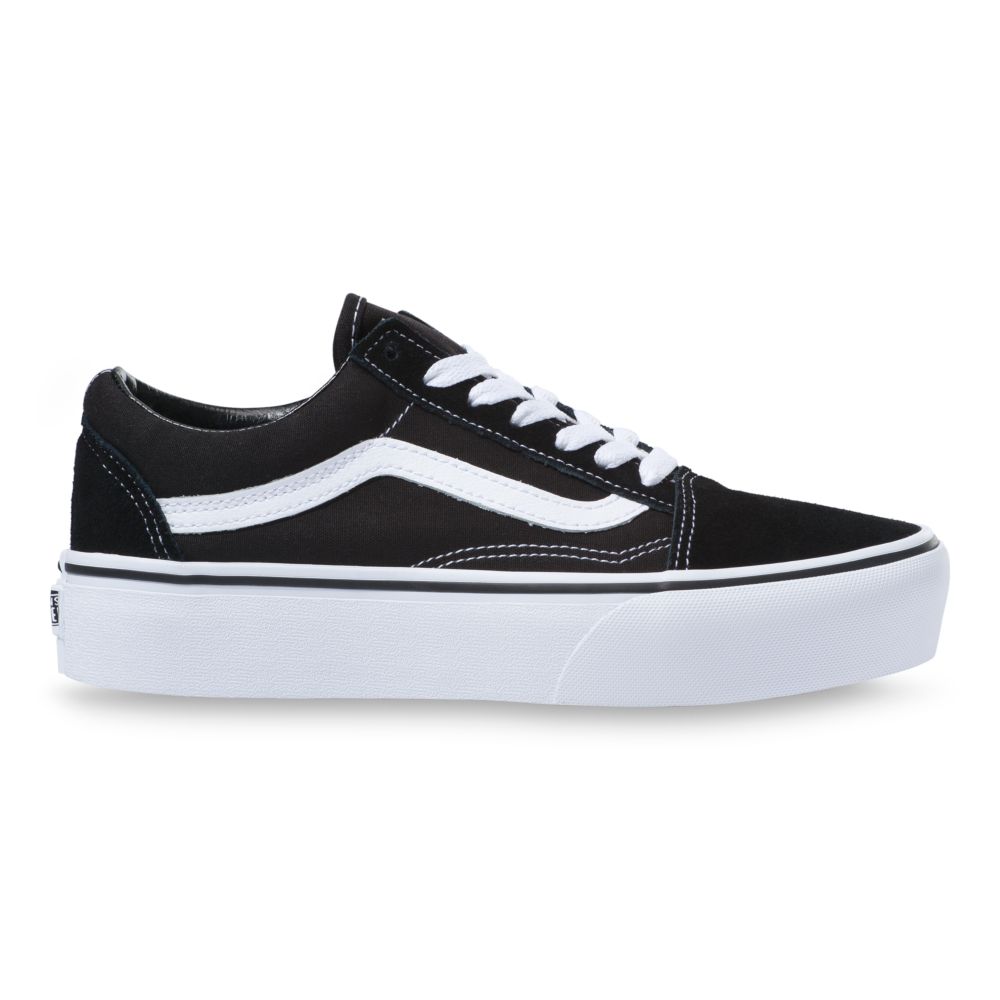 Vans Old Skool Platform Classic Dam Svarta Vita | 89625LQUG