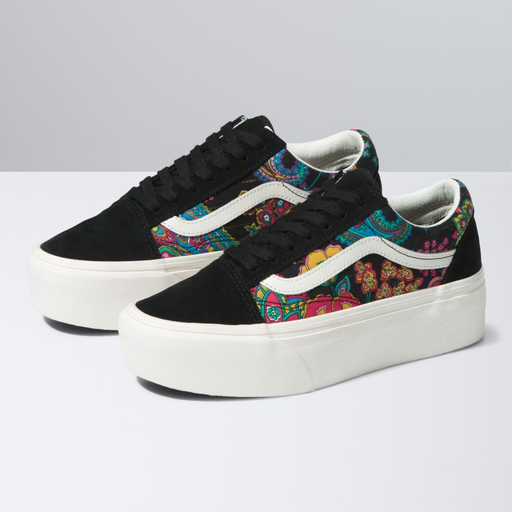 Vans Old Skool Stackform Classic Dam Svarta | 79802VUES