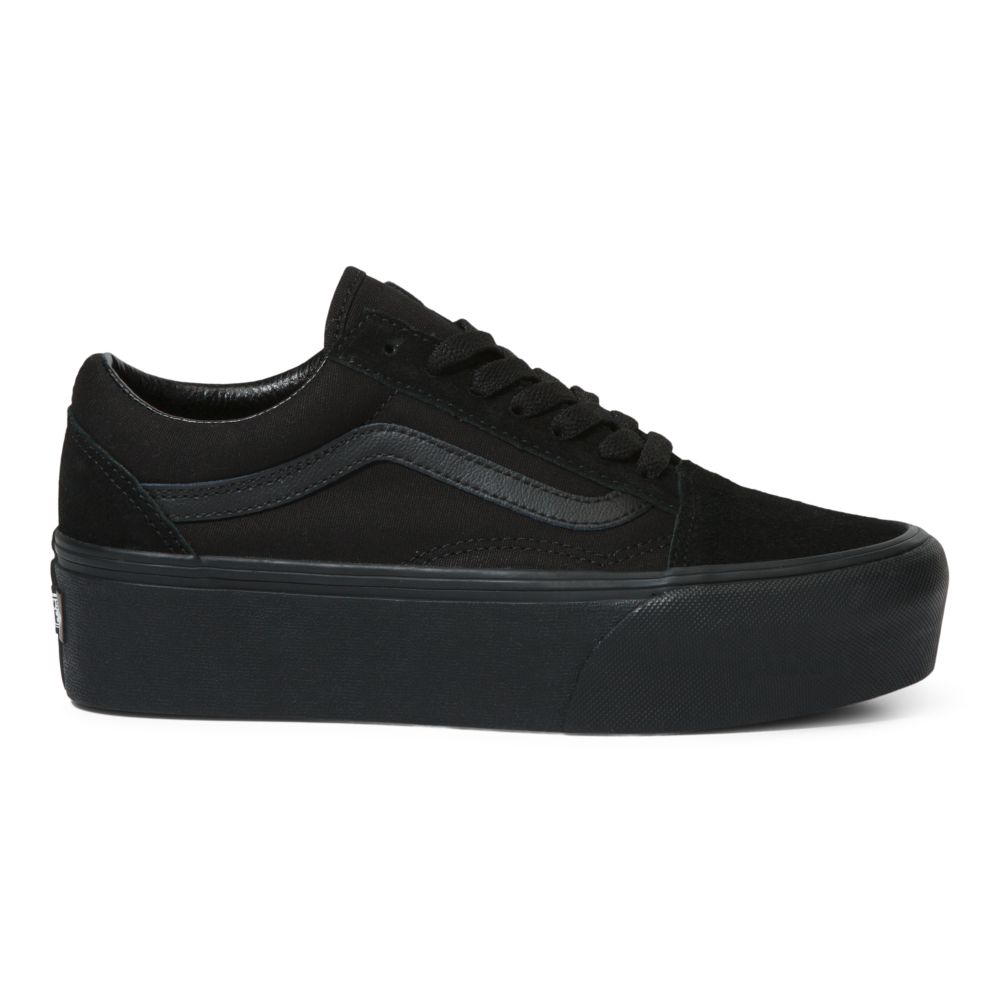 Vans Old Skool Stackform Classic Dam Svarta Svarta | 97825IHRQ