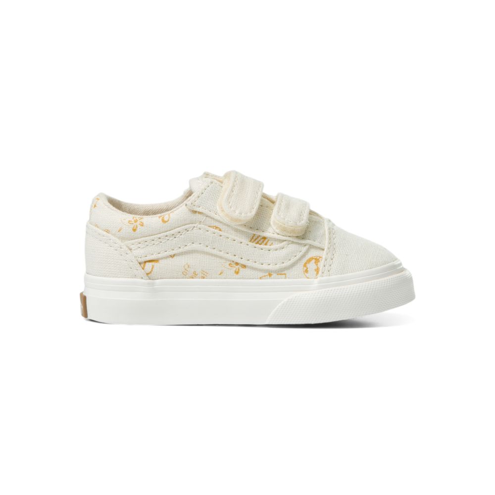 Vans Old Skool V Classic Barn Gula | 43590WUXY