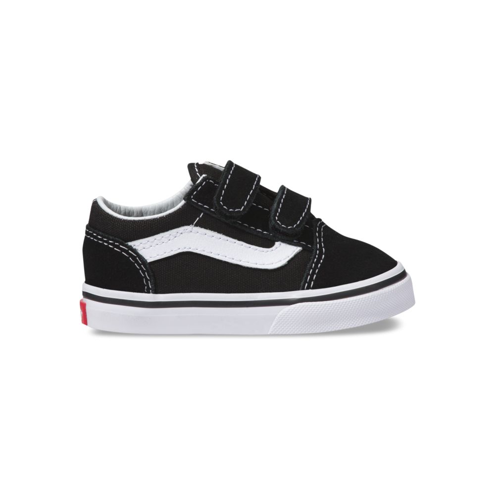 Vans Old Skool V Classic Barn Svarta | 70641UHLW