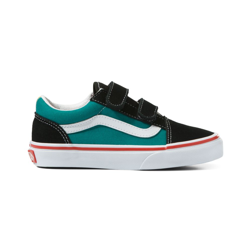 Vans Old Skool V Classic Barn Svarta Olika Färger | 91403XLPS