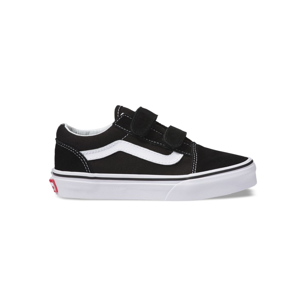 Vans Old Skool V Classic Barn Svarta Vita | 08459WGMC