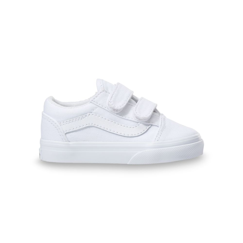 Vans Old Skool V Classic Barn Vita Vita | 06341IUKF