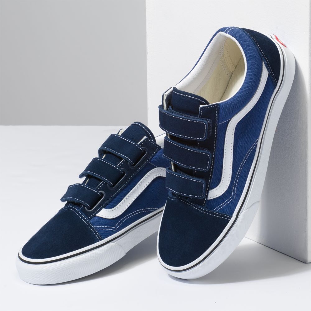 Vans Old Skool V Classic Dam Blå Marinblå | 86352MDAS