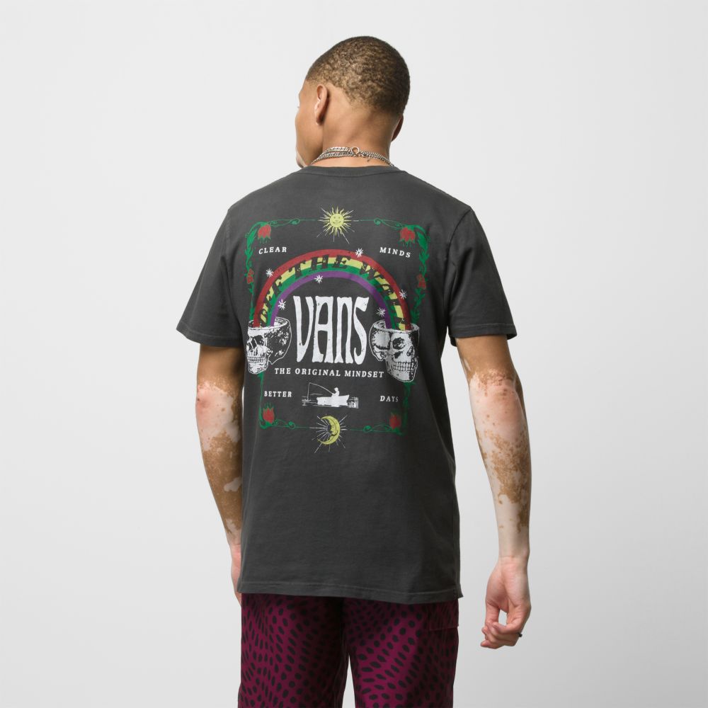 Vans Original Mindset T-shirt Herr Svarta | 53764GPLN