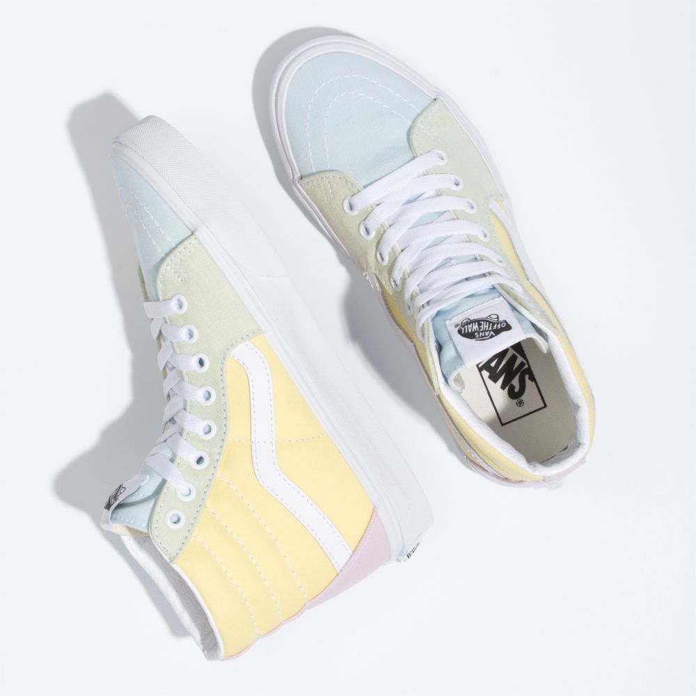 Vans Pastel Block Sk8-Hi Classic Dam Olika Färger Vita | 81762UWQG