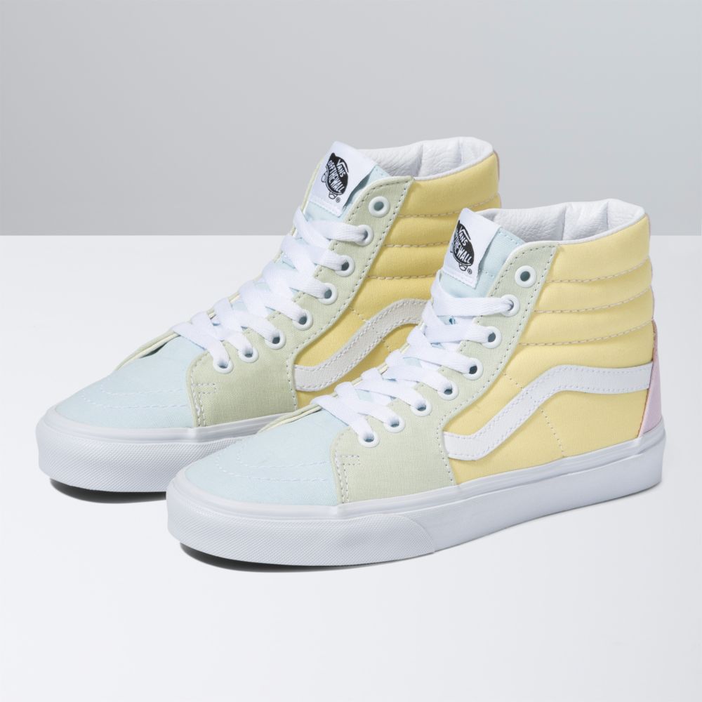 Vans Pastel Block Sk8-Hi Classic Dam Olika Färger Vita | 81762UWQG