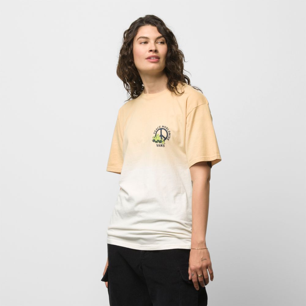 Vans Peace Worldwide T-shirt Herr Grå Bruna | 52430KTLX