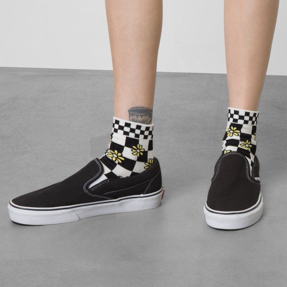 Vans Peek-A-Check Tryck Crew Strumpor Dam Olika Färger | 38192FVUE