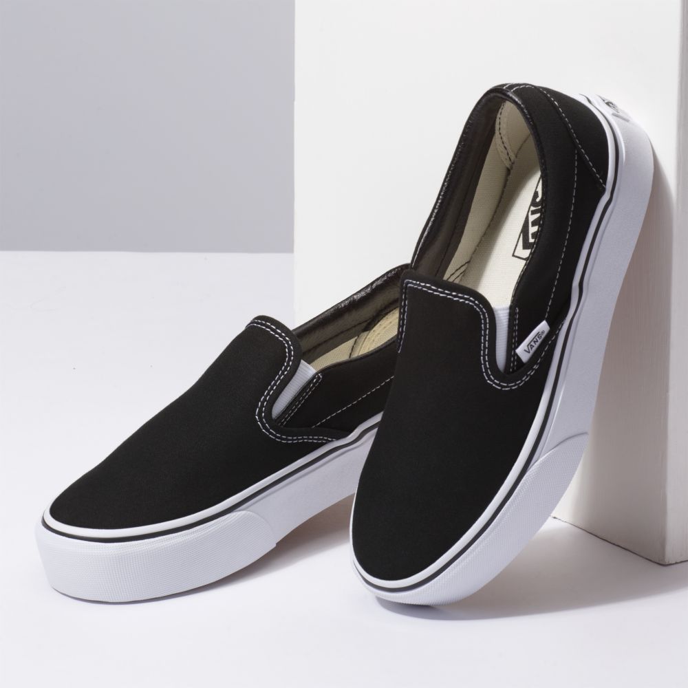 Vans Platform Classic Dam Svarta | 15840CQFX