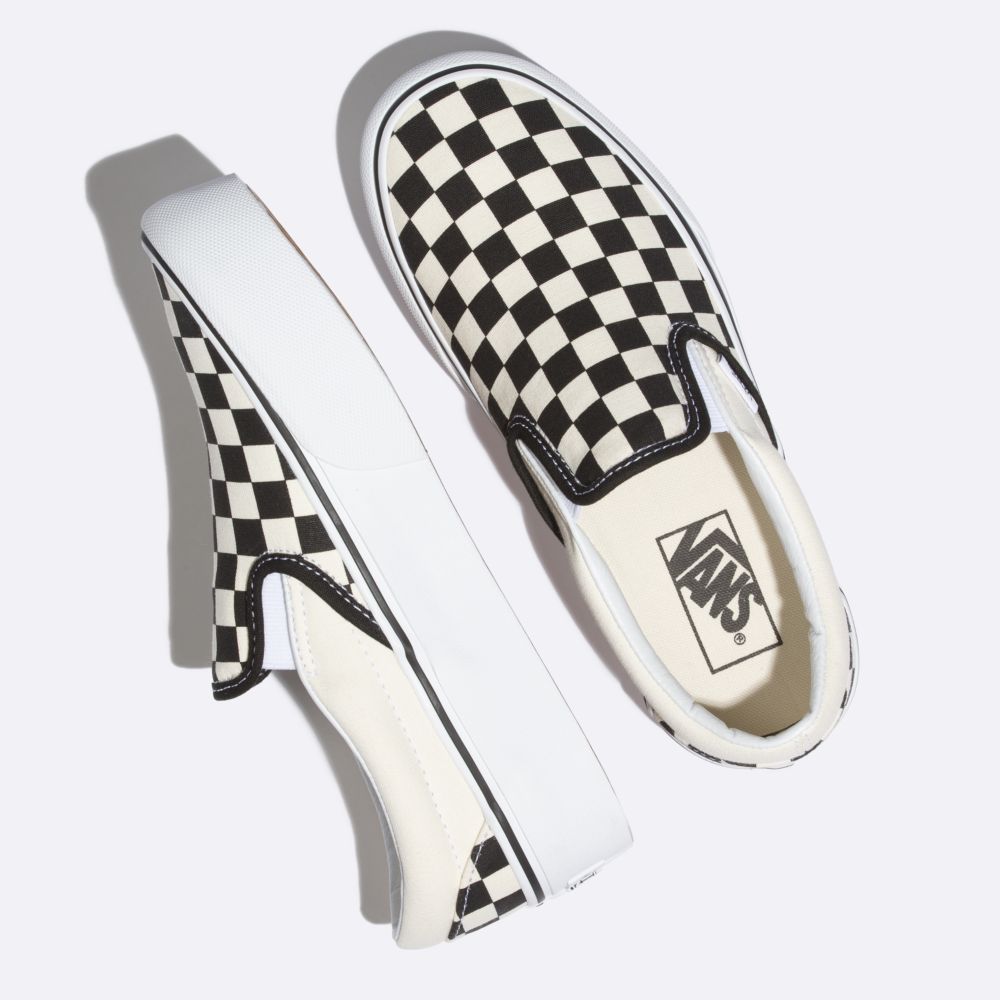 Vans Platform Classic Dam Svarta Vita | 84963VBXS