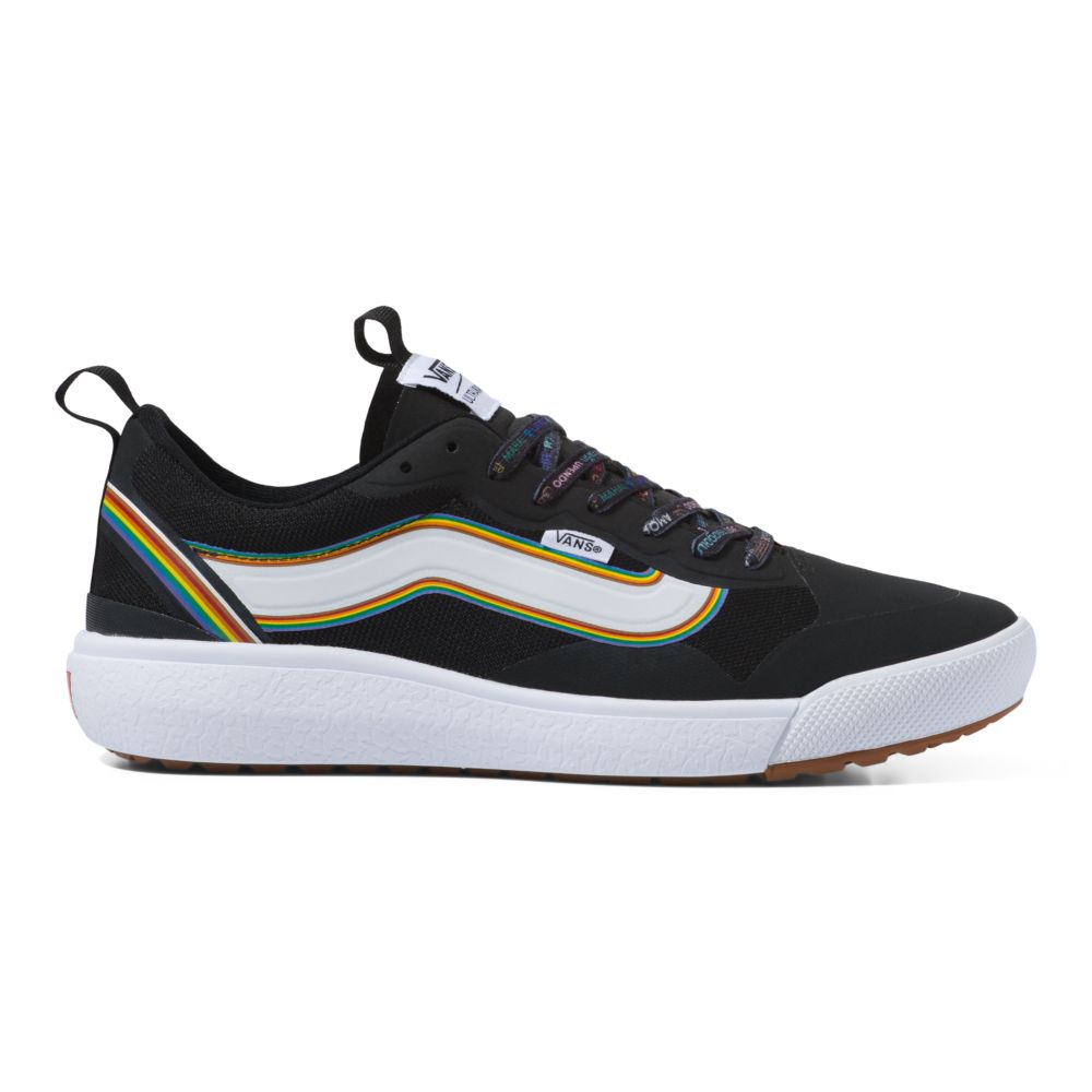 Vans Pride UltraRange Exo Sandaler Dam Svarta Vita | 29714ZLUB