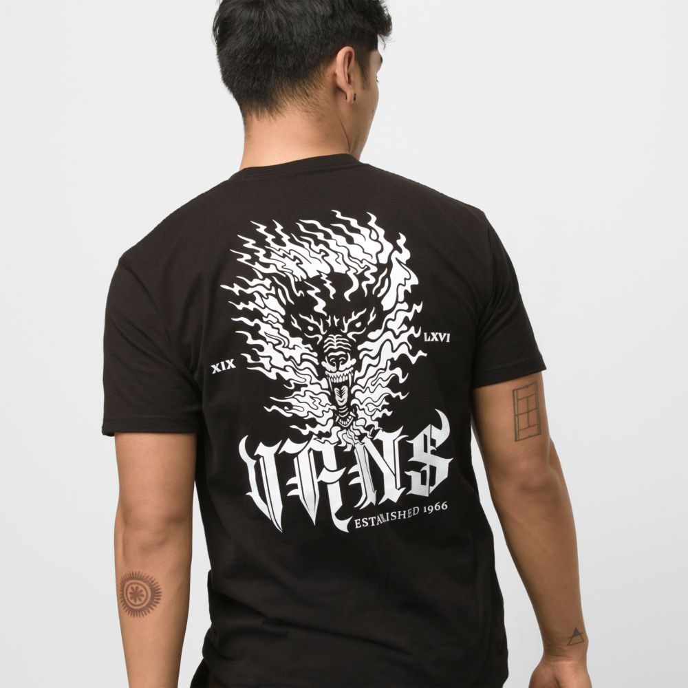 Vans Raging Out T-shirt Herr Svarta | 78964ALBT