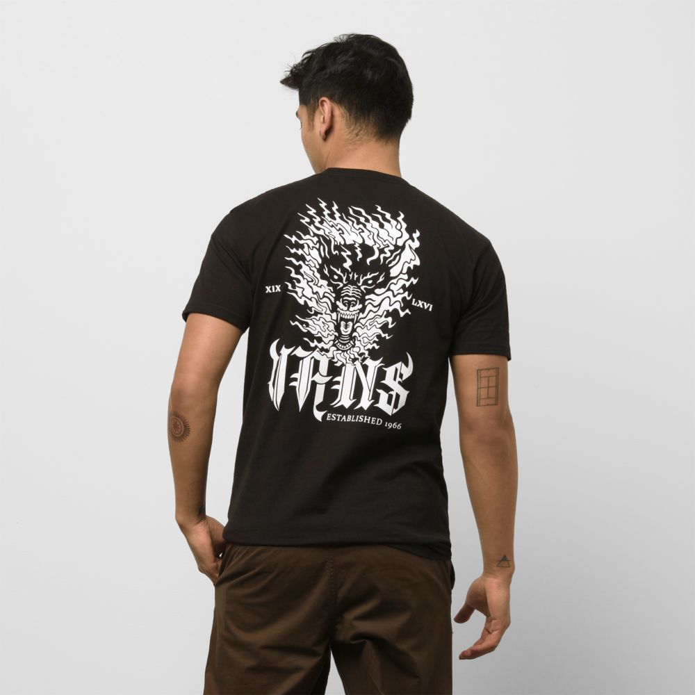 Vans Raging Out T-shirt Herr Svarta | 78964ALBT