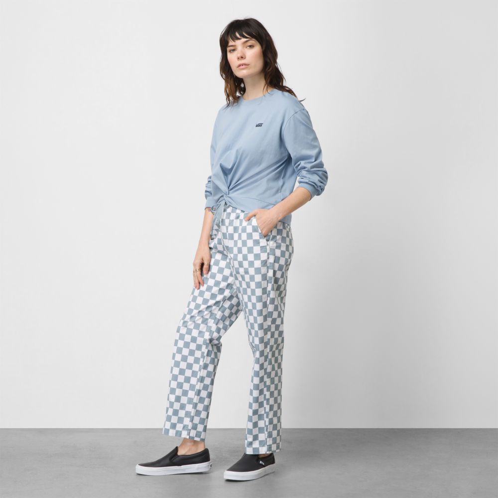 Vans Range Printed Relaxed Sweatpants Dam Blå | 35160GVEO