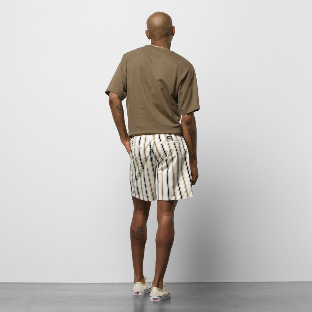 Vans Range Relaxed Elastic 18 Shorts Herr Vita Beige | 89106RHFQ