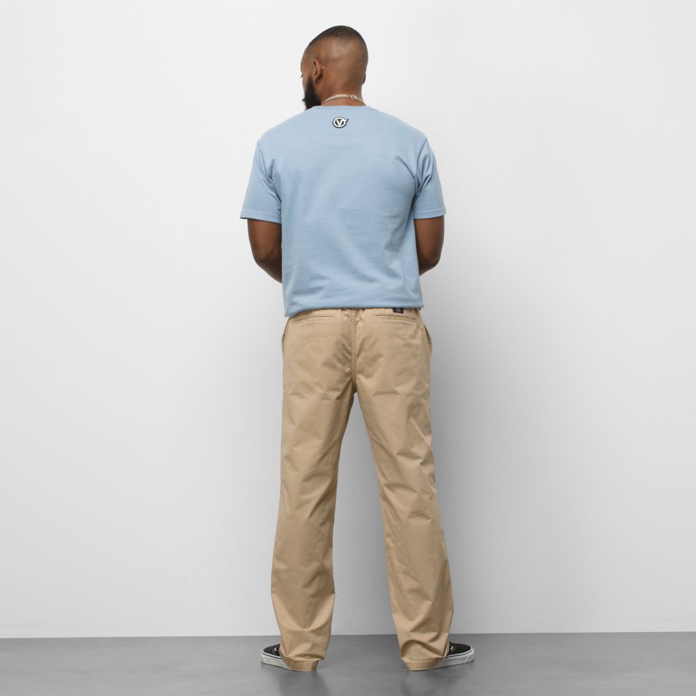 Vans Range Relaxed Elastic Sweatpants Herr Khaki | 74609ESQR