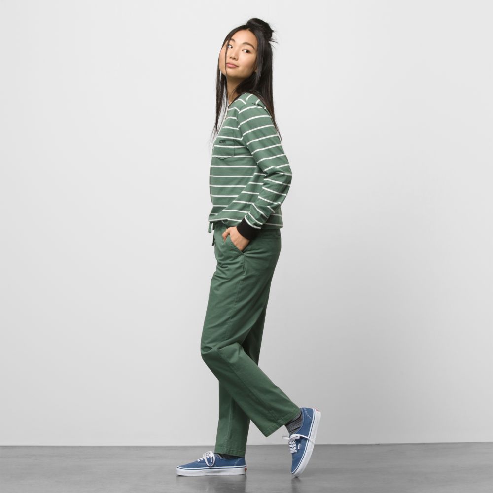 Vans Range Relaxed Sweatpants Dam Gröna | 69073AMSF