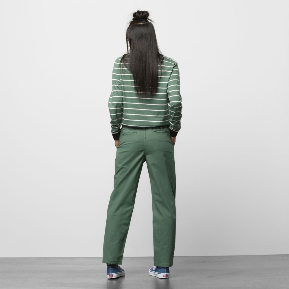 Vans Range Relaxed Sweatpants Dam Gröna | 69073AMSF