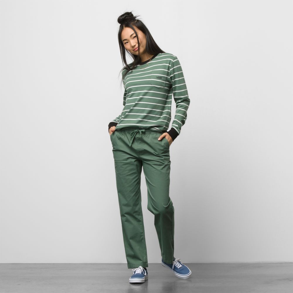 Vans Range Relaxed Sweatpants Dam Gröna | 69073AMSF