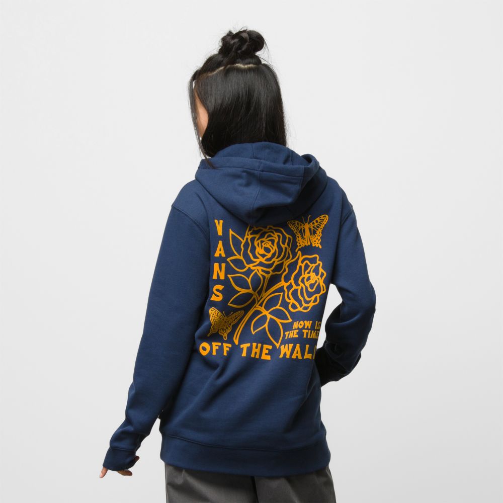 Vans Roses And Butterflies Hoodie Herr Olika Färger | 43190SKDI