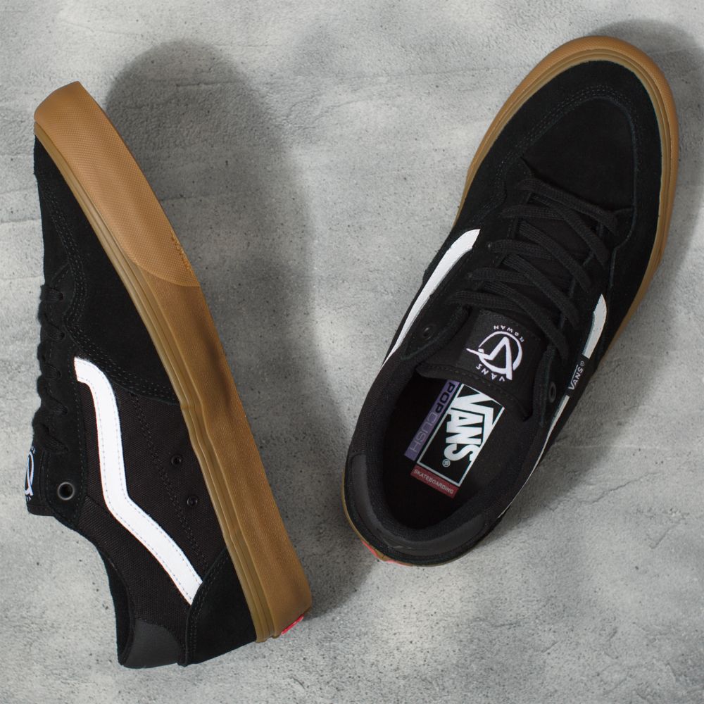 Vans Rowan Skateskor Dam Svarta | 76512YDCU