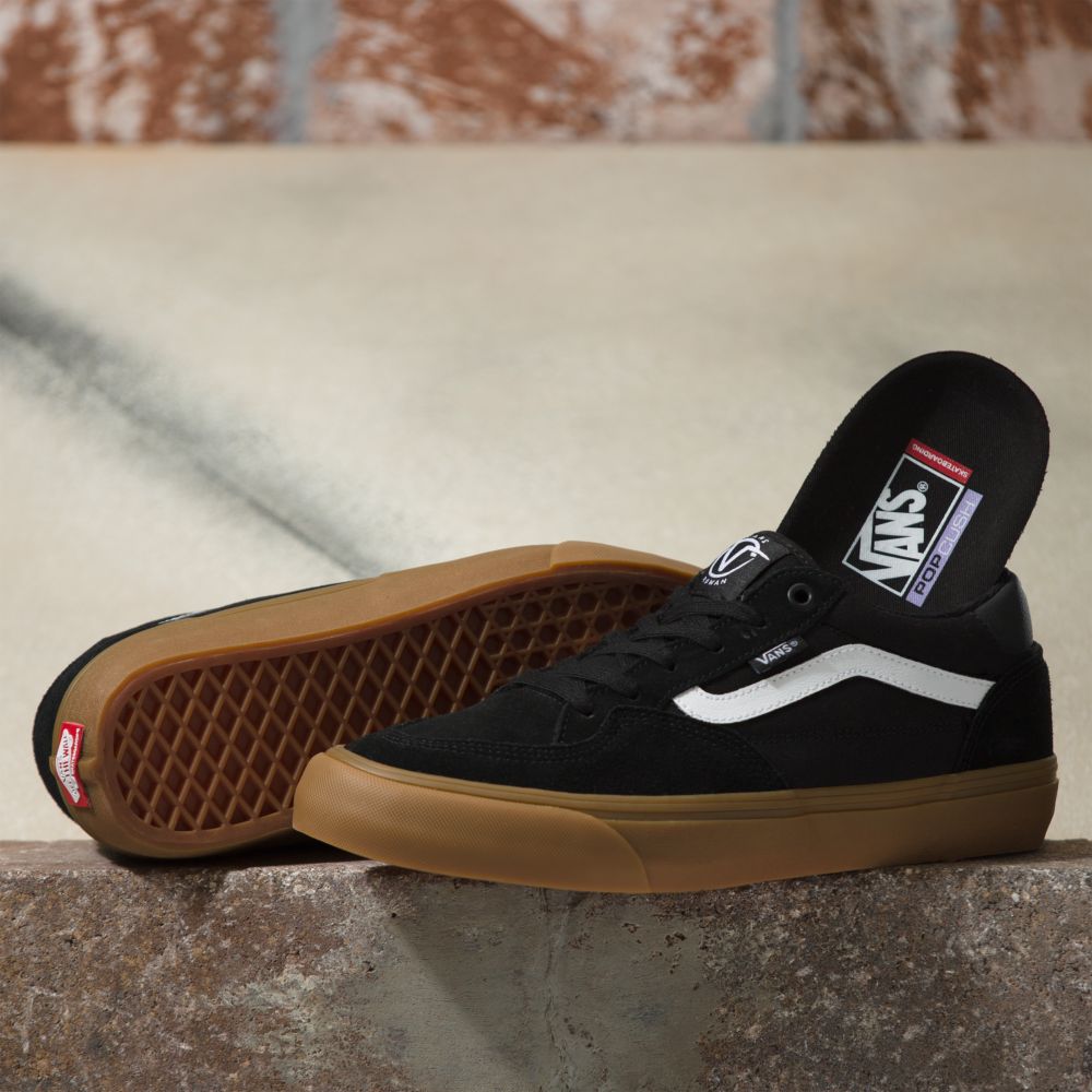 Vans Rowan Skateskor Herr Svarta | 81760LMPO