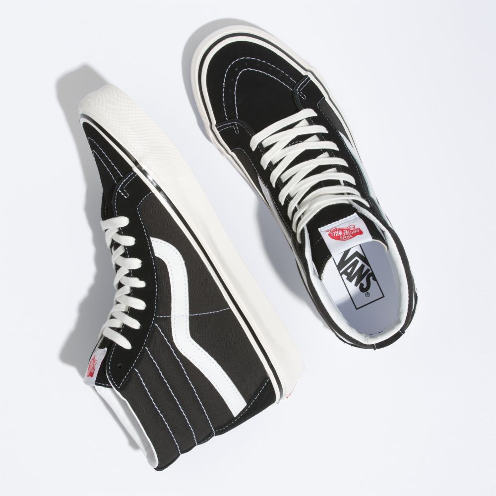 Vans SK8-Hi 38 DX Classic Dam Svarta Vita | 91852IGFK