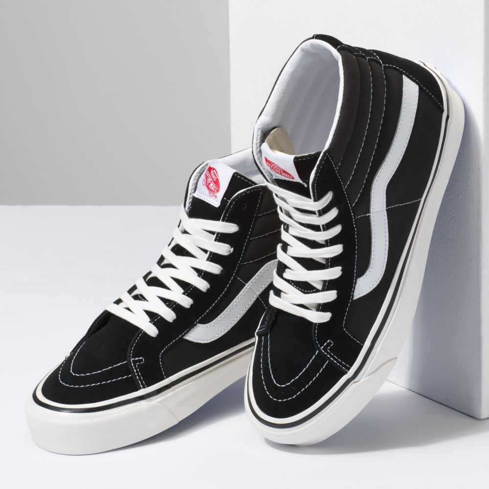 Vans SK8-Hi 38 DX Classic Dam Svarta Vita | 91852IGFK