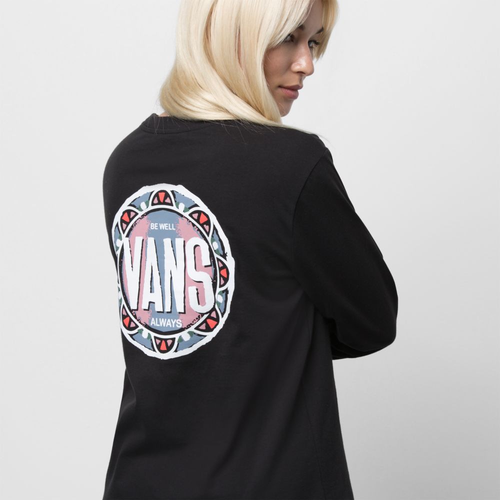 Vans Sawtelle BFF T-shirt Dam Svarta | 80936BIFZ