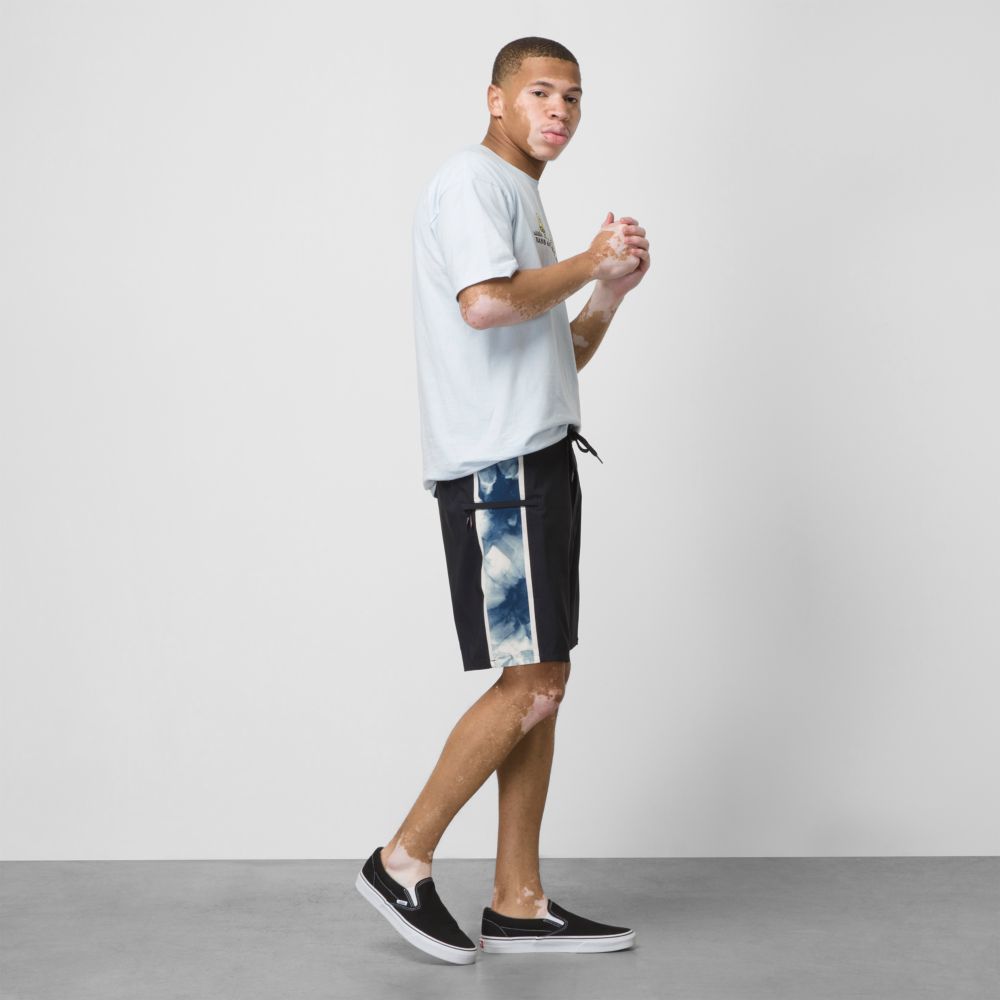 Vans Sidelines 18 Shorts Herr Svarta Vita | 30642BNVE