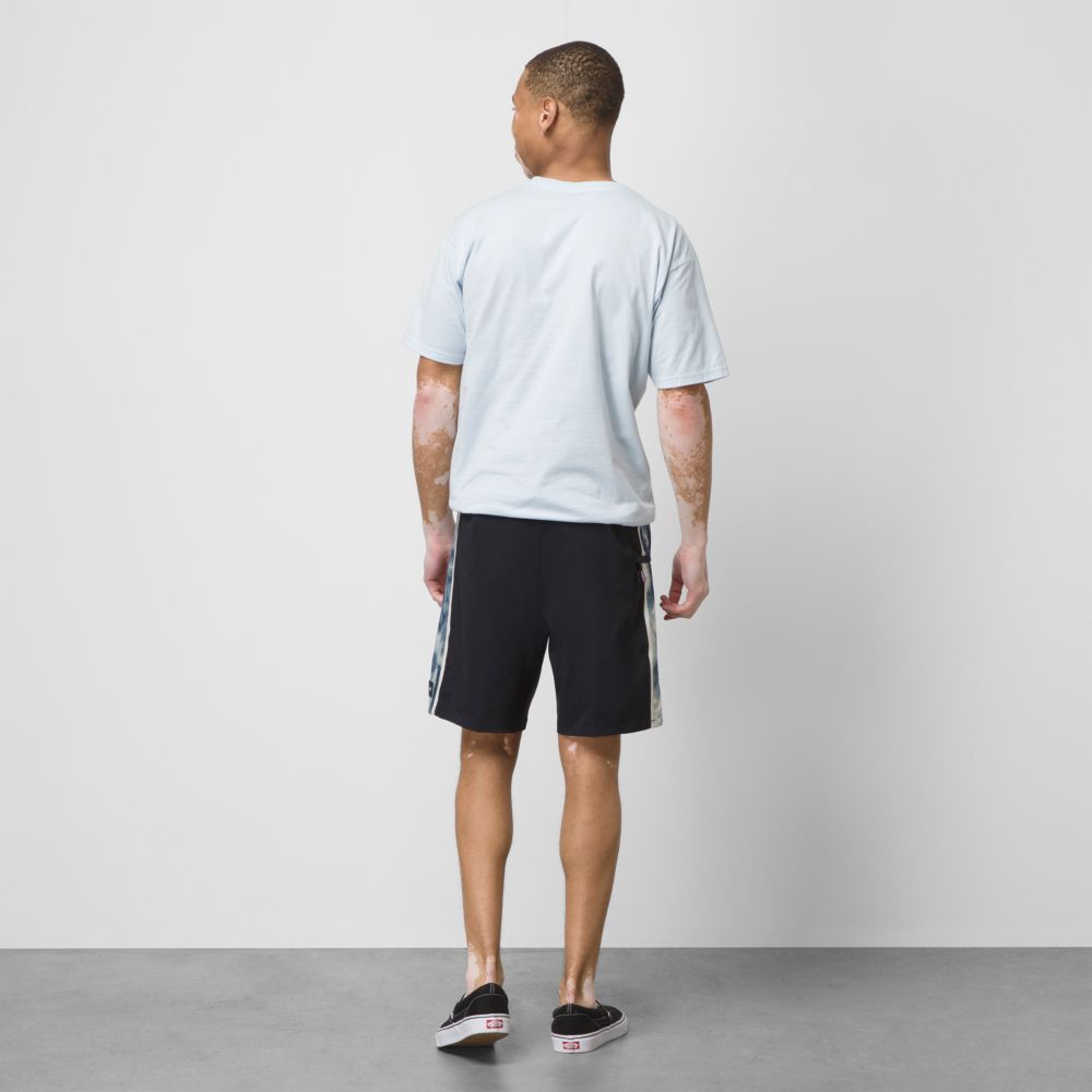 Vans Sidelines 18 Shorts Herr Svarta Vita | 30642BNVE